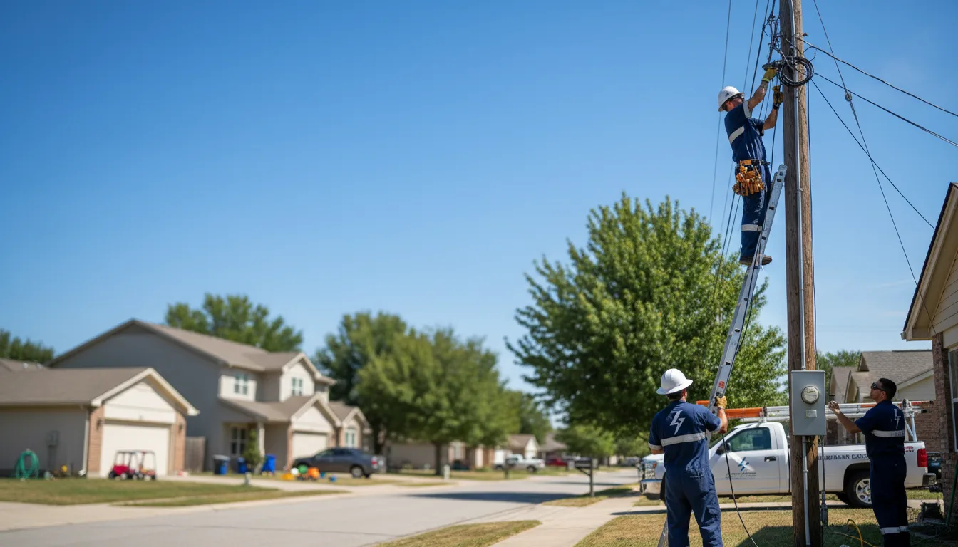 Residential electrician providing installation services in Berwick, LA